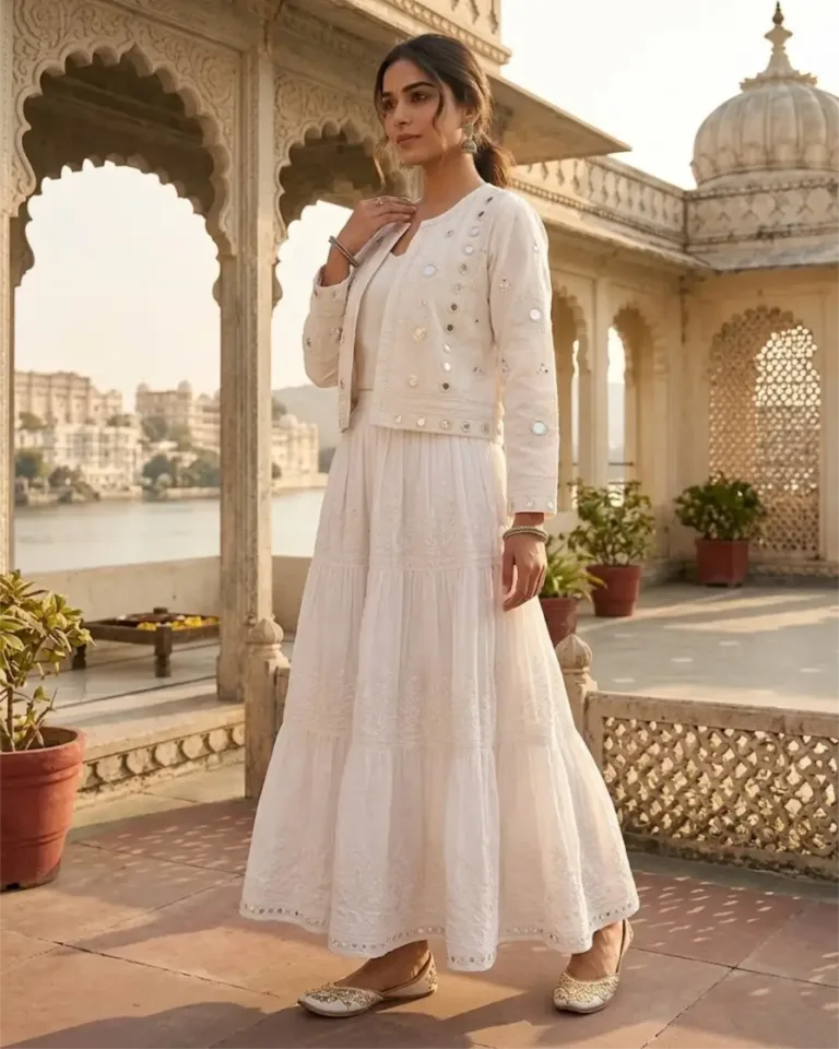 Mirror Embroidered Shacket