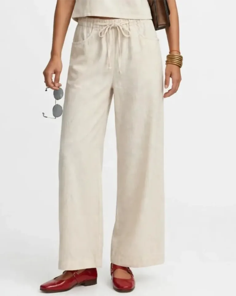 Rose Embroidered Pants