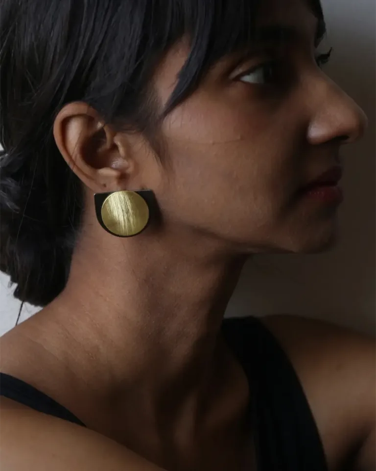 Erebus Black - D Earring