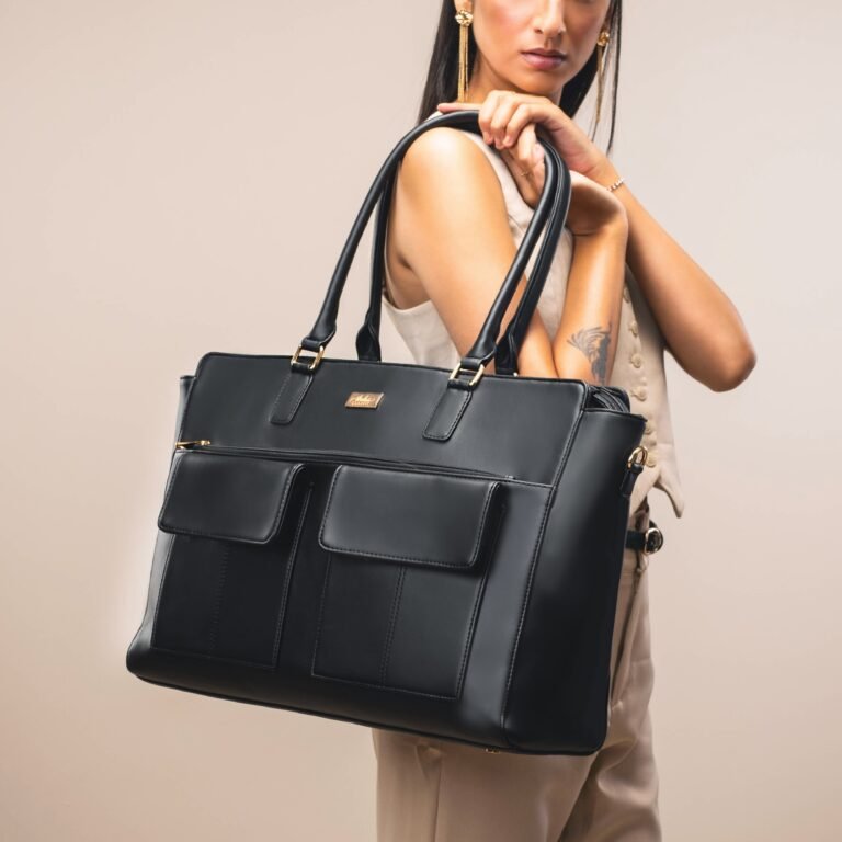 Charcoal Chic Oversized Tote