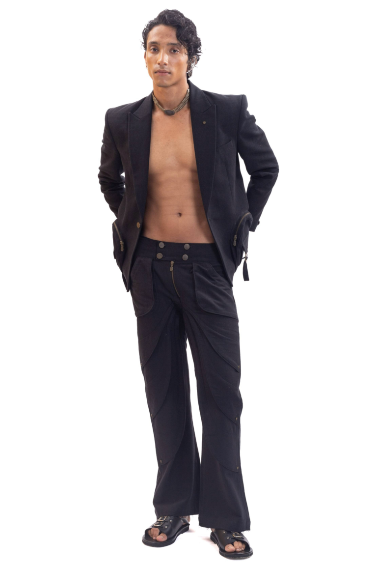 Layered Black Pants (Unisex)